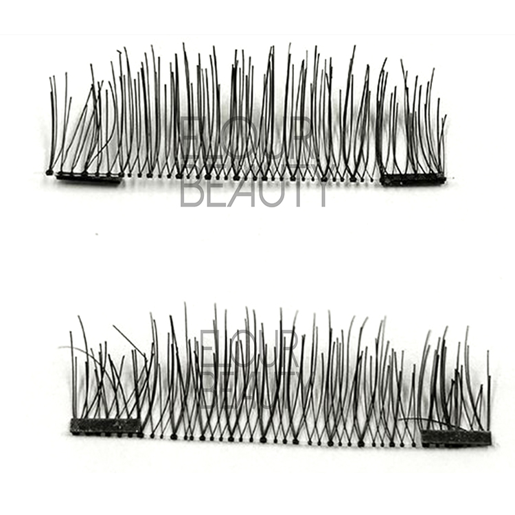 Reusable magnetic luxury lashes without glue China factory EA62